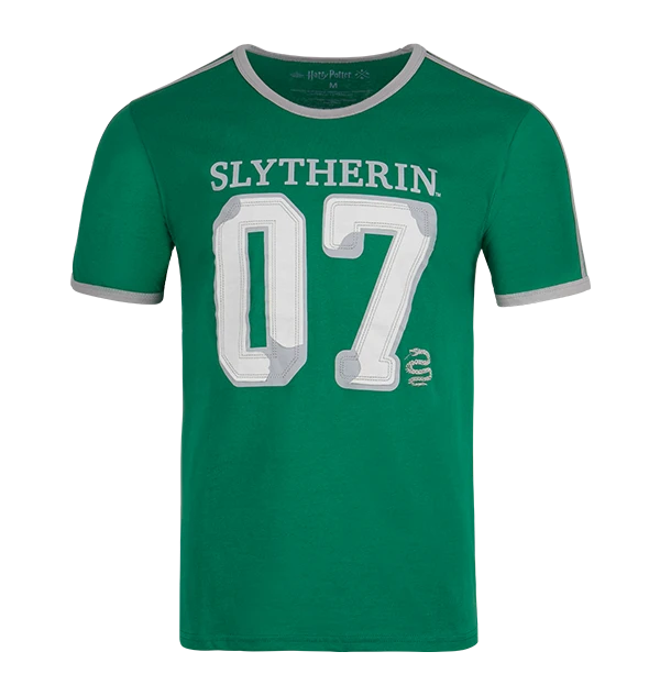 Warner Bros Personalised Slytherin House Seeker T-Shirt 3 Warner Bros Personalised Slytherin House Seeker T-Shirt