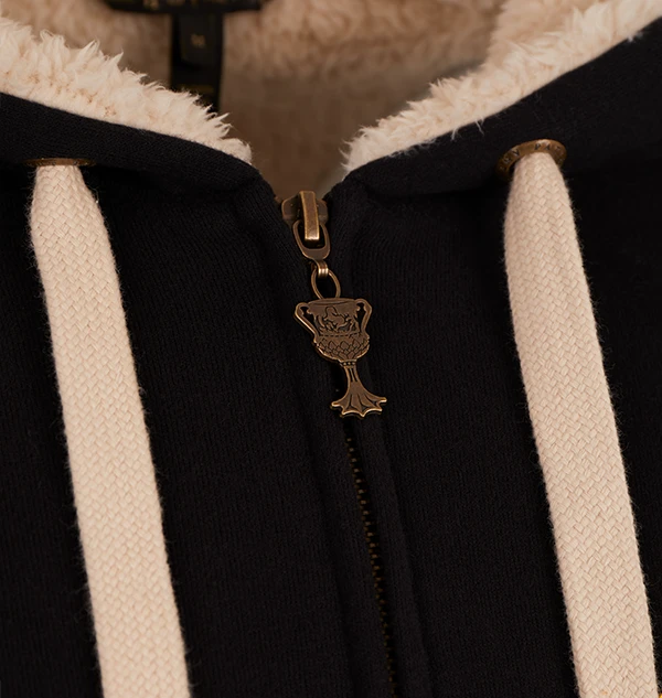 Warner Bros Hufflepuff Fleece Hoodie 6 Warner Bros Hufflepuff Fleece Hoodie - Image 4