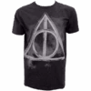 Warner Bros Deathly Hallows Smoky Charcoal T-Shirt 2 Warner Bros Deathly Hallows Smoky Charcoal T-Shirt -Harry Potter Online Store DH smoky1