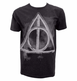Warner Bros Deathly Hallows Smoky Charcoal T-Shirt