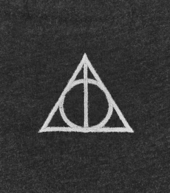 Warner Bros Deathly Hallows Smoky Charcoal T-Shirt -Harry Potter Online Store DeathlyHallowsShirt6