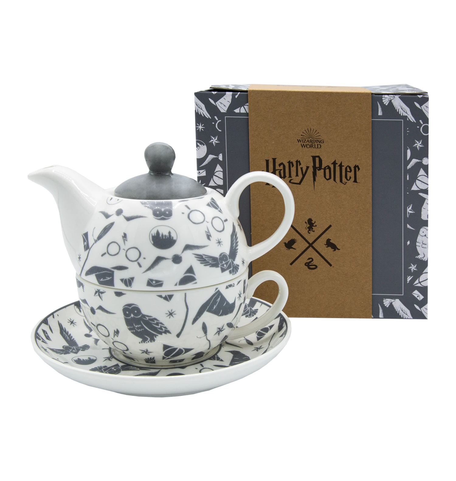 Warner Bros Hogwarts Tea For One Set 4 Warner Bros Hogwarts Tea For One Set - Image 2