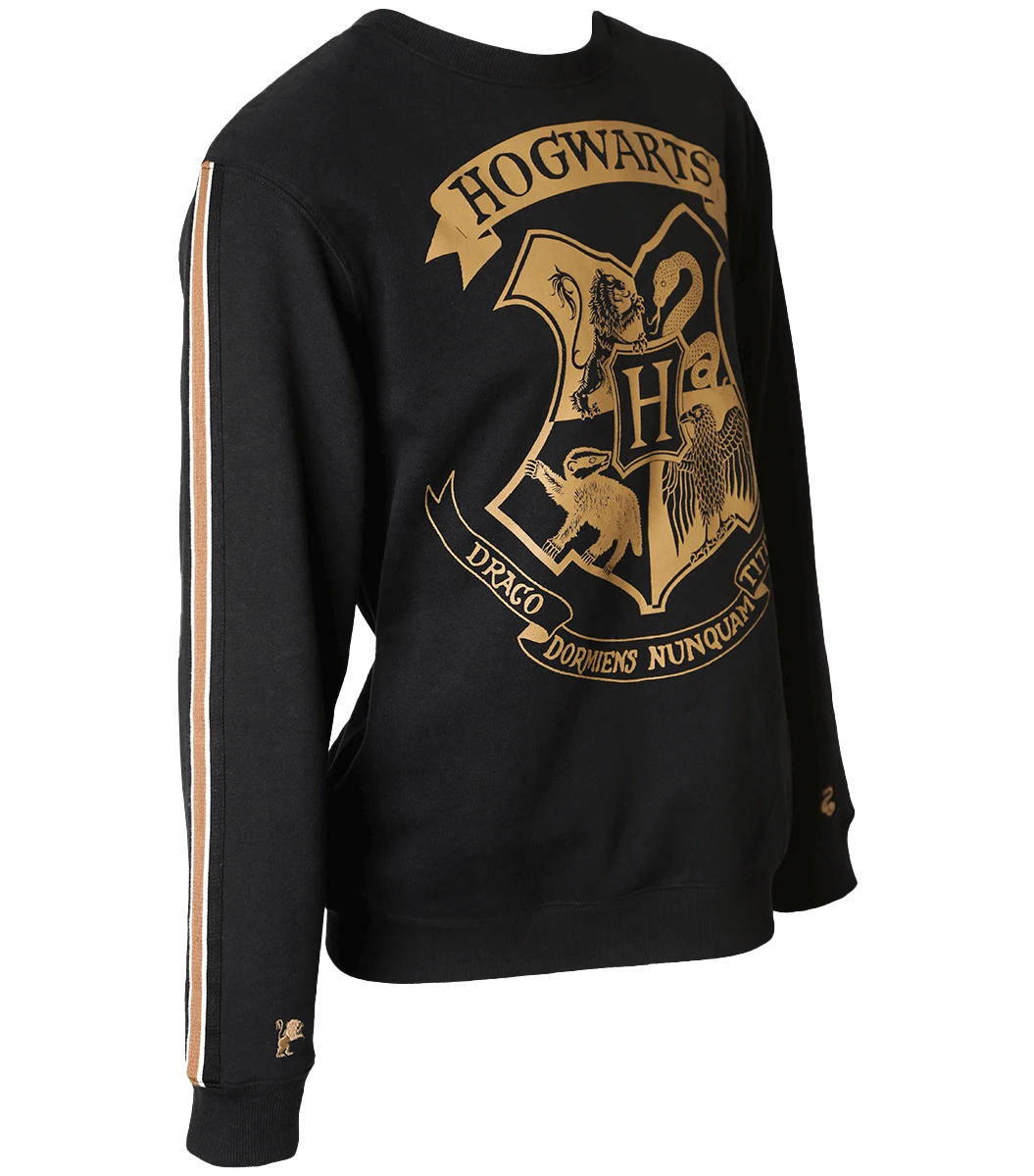 Warner Bros Hogwarts Striped Sleeve Sweatshirt 4 Warner Bros Hogwarts Striped Sleeve Sweatshirt - Image 2