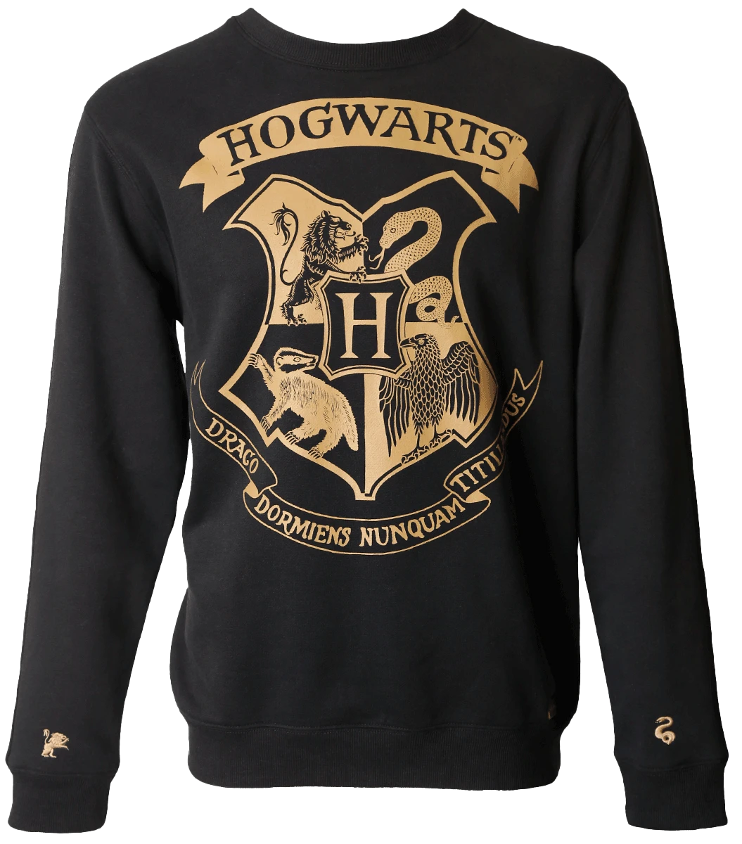 Warner Bros Hogwarts Striped Sleeve Sweatshirt 3 Warner Bros Hogwarts Striped Sleeve Sweatshirt