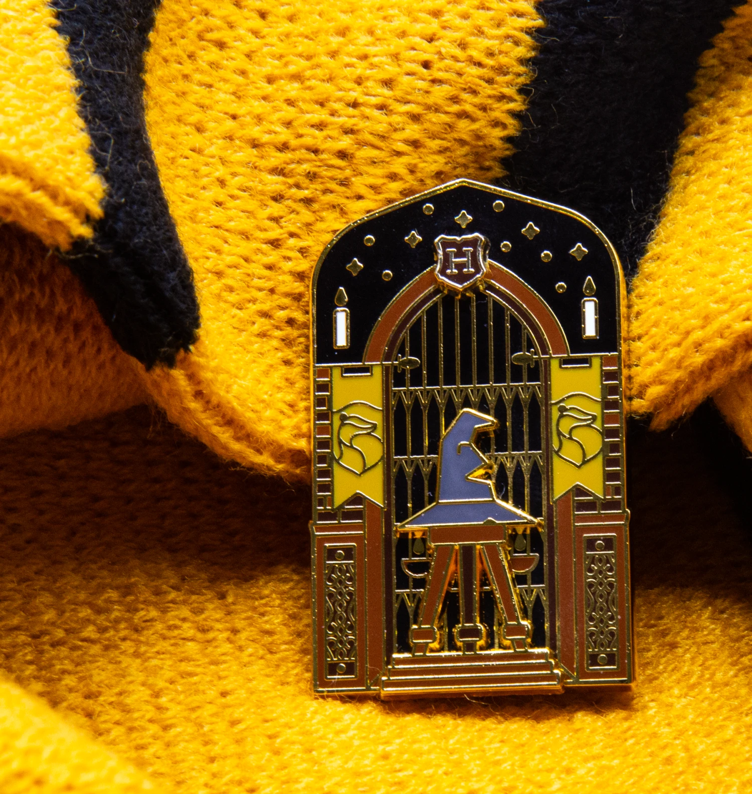 Warner Bros Hufflepuff In The Great Hall Enamel Pin 5 Warner Bros Hufflepuff In The Great Hall Enamel Pin - Image 3