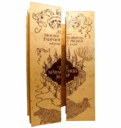 Warner Bros Marauder's Map Replica