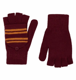 Warner Bros Gryffindor Knitted Mitten Capped Gloves