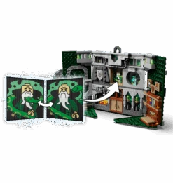 Warner Bros Slytherin House Banner LEGO -Harry Potter Online Store Slyth House Banner LEGO3