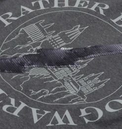 Warner Bros Kids Lightning Bolt Sequin Reverse T-Shirt -Harry Potter Online Store gray hog t z