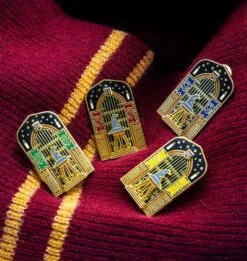 Warner Bros Houses In The Great Hall Enamel Pin Set